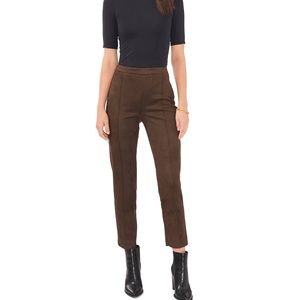 NWT Vince Camuto Pintuck Faux Suede Leggings